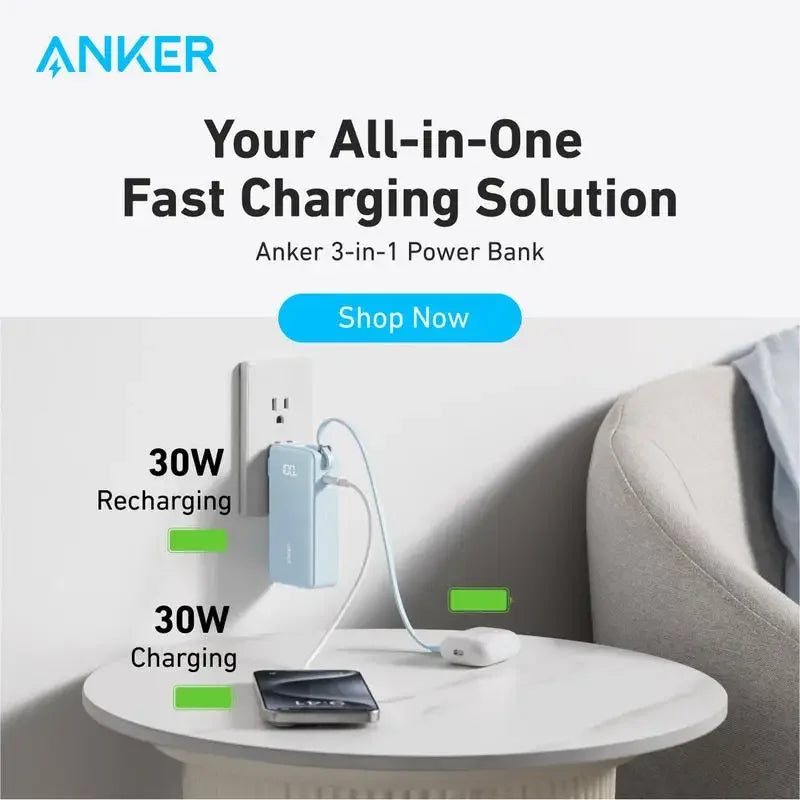 Ultimate 3-in-1 Power Bank Charger