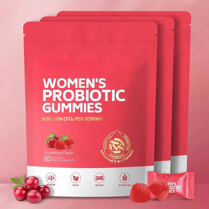 Amara Bloom Gummies™ — 3-in-1 Probiotic + Prebiotic + Cranberry for Women's Gut & pH Balance