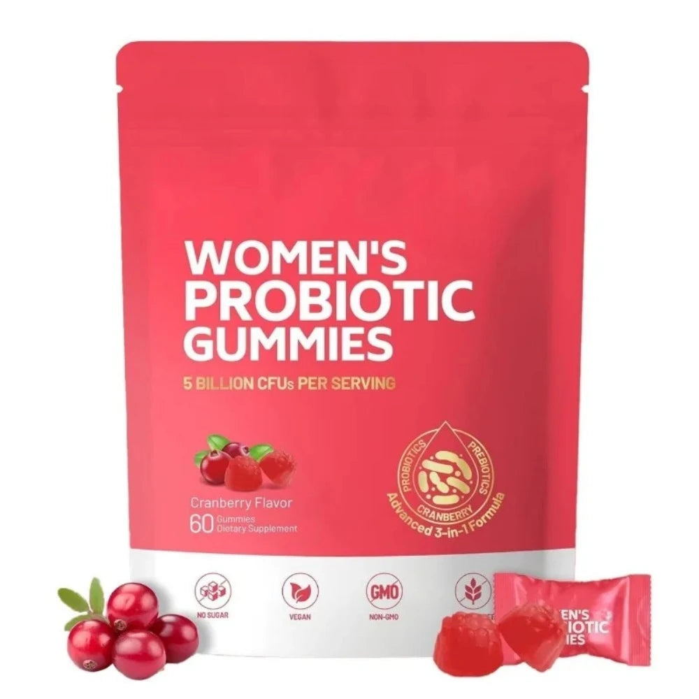 Amara Bloom Gummies™ — 3-in-1 Probiotic + Prebiotic + Cranberry for Women's Gut & pH Balance
